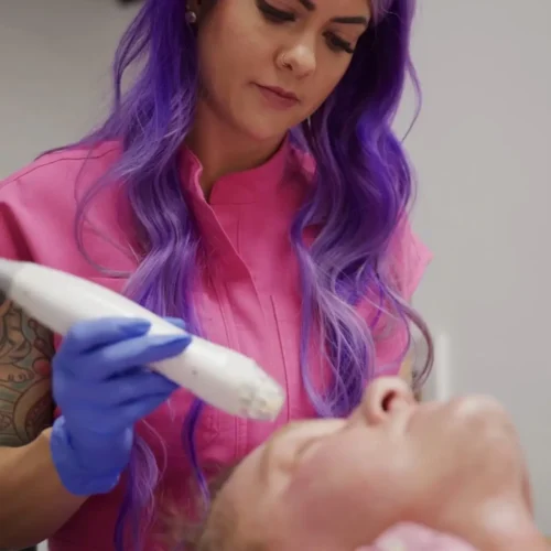 Morgan performing Virtue RF at Lush Medspa Tuscaloosa