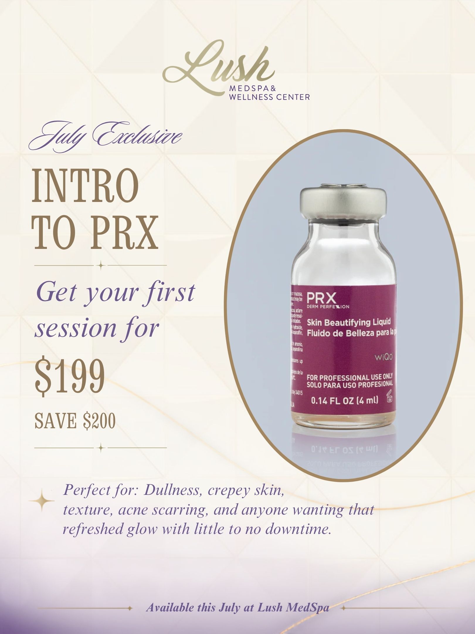 Intro to PRX - Get your first session - July Specials