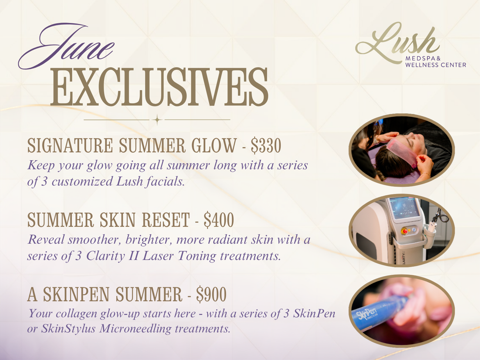June Specials at Lush MedSpa Tuscaloosa