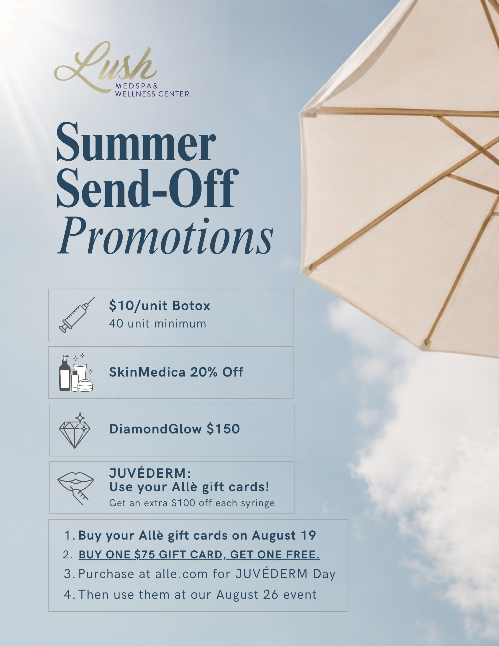 Summer Send Off Event at Lush MedSpa Tuscaloosa