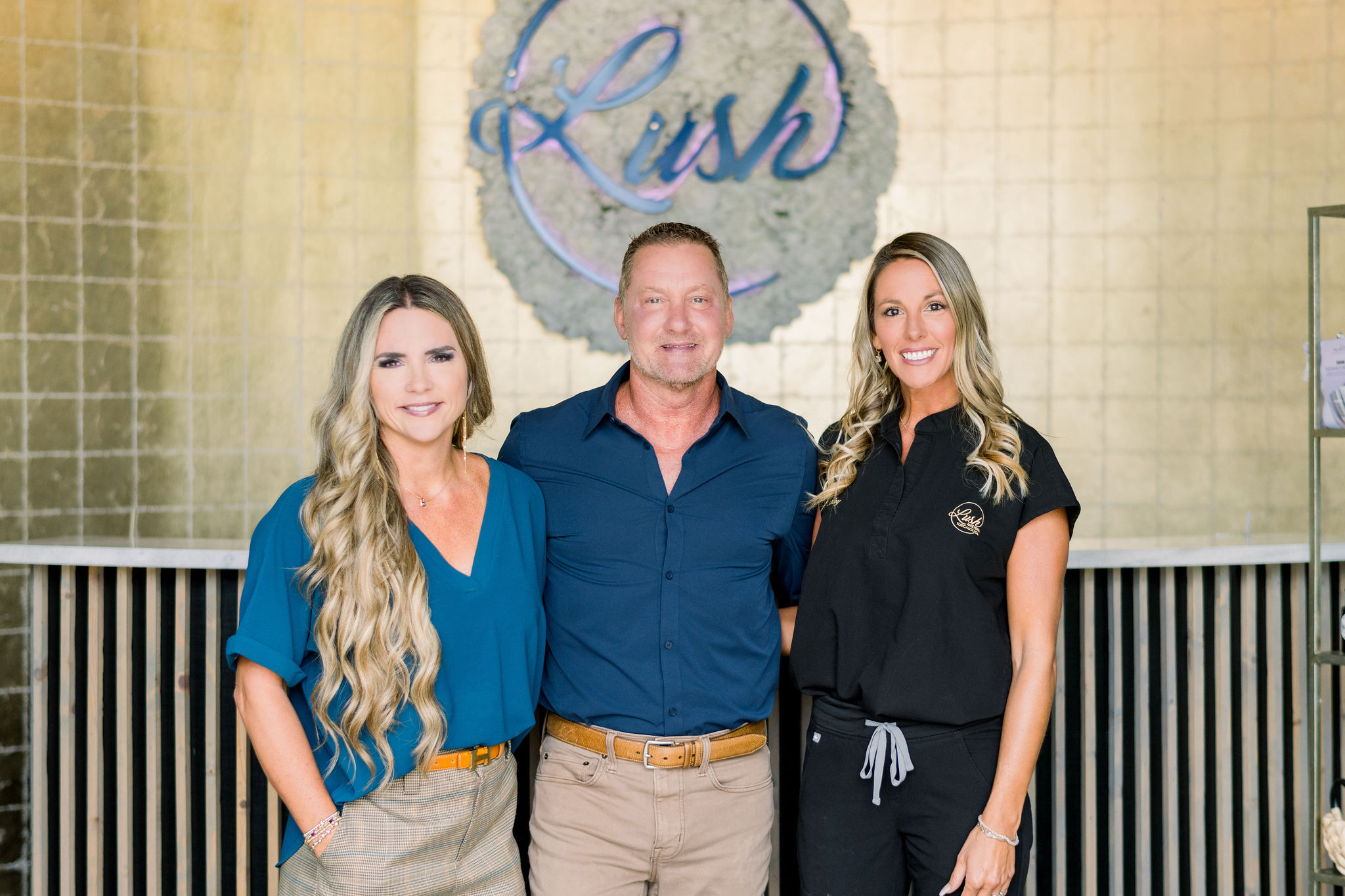 Founders of Lush MedSpa Tuscaloosa Lori, Joe Shirley and Amy Shirley